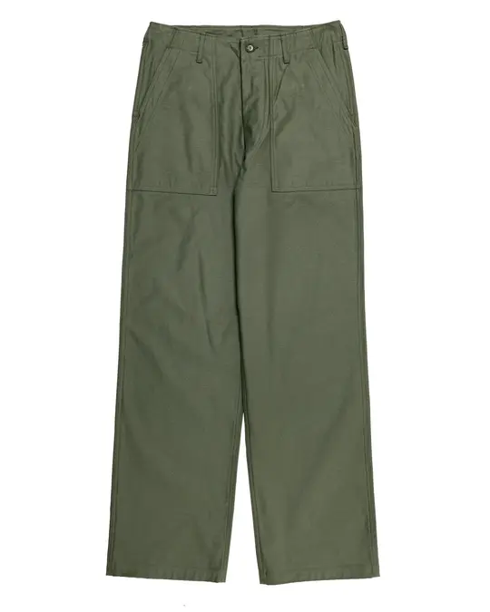 The Real McCoy's MP26005 Trousers, Men's, Cotton Sateen, OG-107 Olive