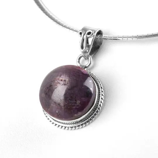 Star Ruby Gemstone Pendant