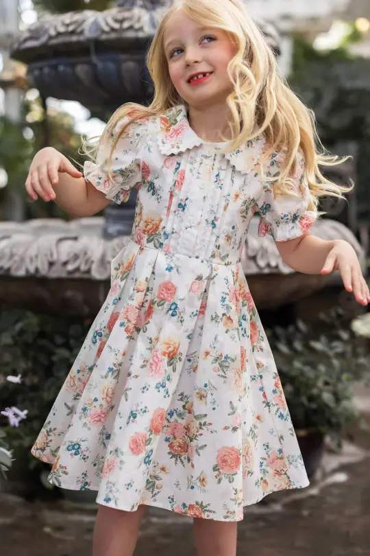 Mini Sophia Dress in Countryside Peony Blossom