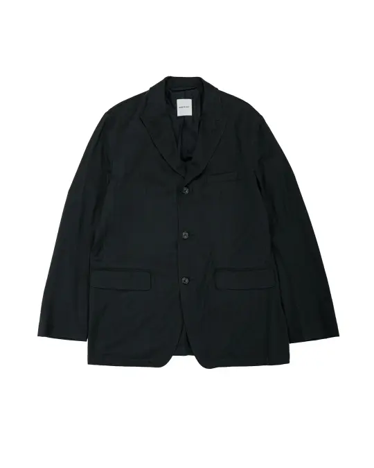 Sage de Cret WO/SI Tumble Washed Peaked Lapel Jacket Black
