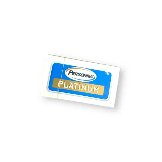 Personna Platinum Chrome Double Edge Safety Razor Blades - 10 Pack