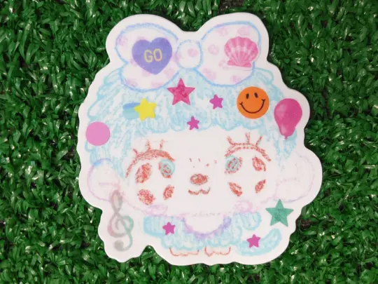 cutie decora monkey toy waterproof sticker