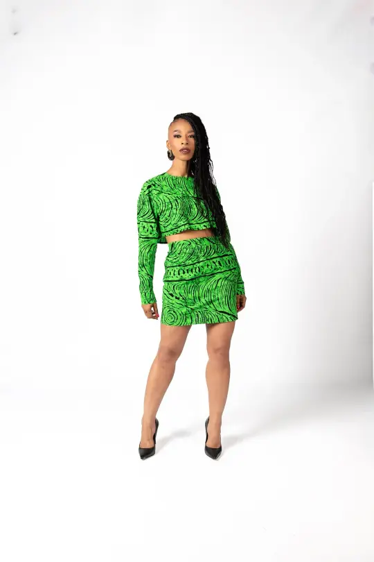Nola Crop Top in Green