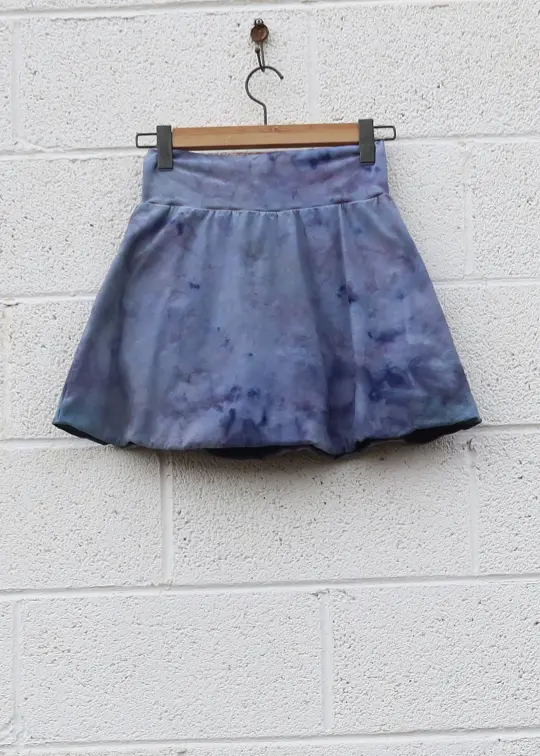 OOAK - Ojai Mini Skirt  / S / Stretch Cotton / Ice Dye (290)