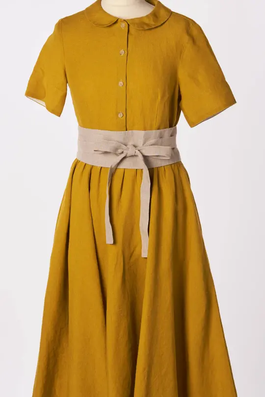 Natural Linen, Ribbon Belt