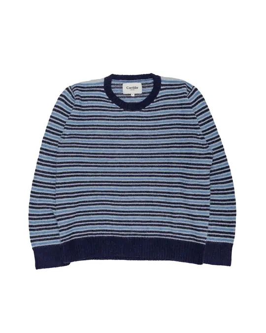 Corridor Reggie Stripe Crewneck Blue