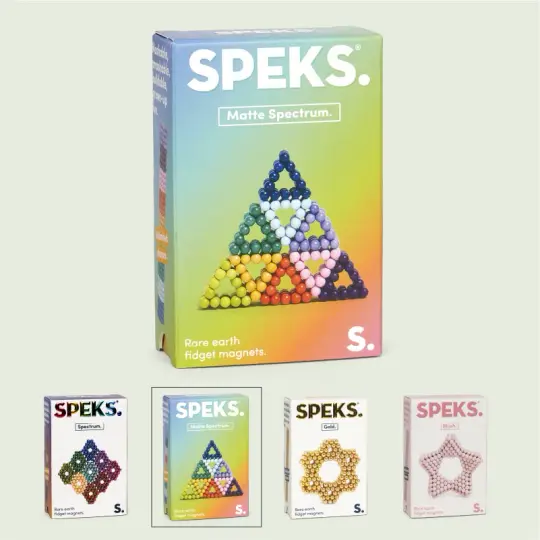 Specks Matte Spectrum Rare Earth Fidget Magnets
