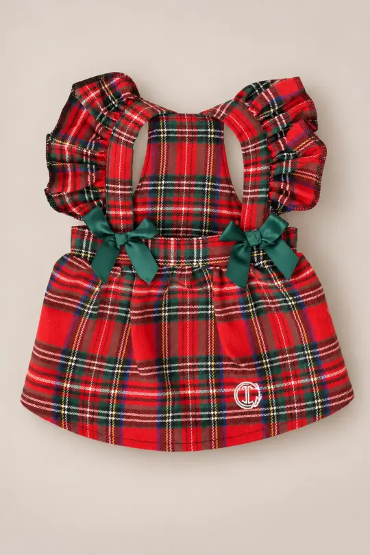 Red Plaid Dog Dress
