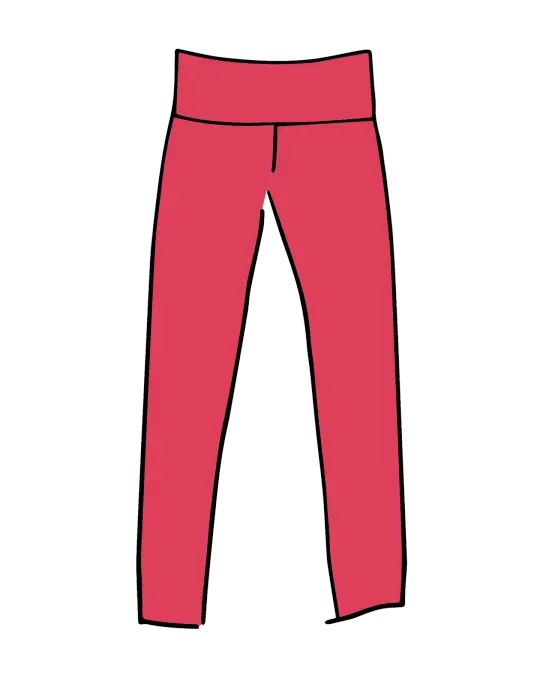High Rise Extra Long Leggings Pomegranate Punch