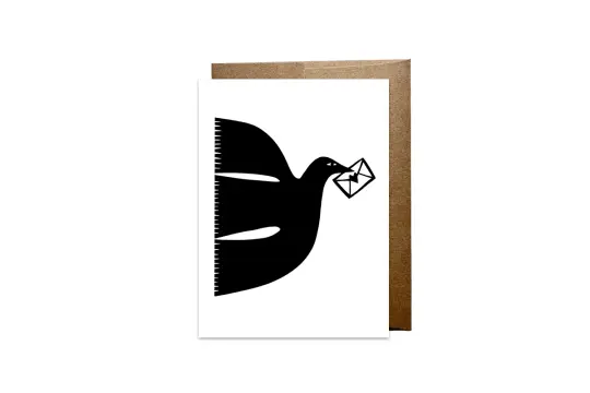 "Bird Mail" card