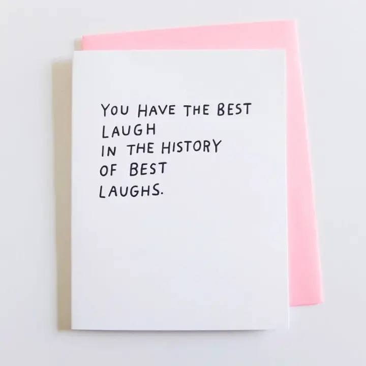 "Best Laugh" Card