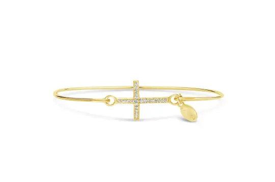 Pavé Icon Bracelet Cross