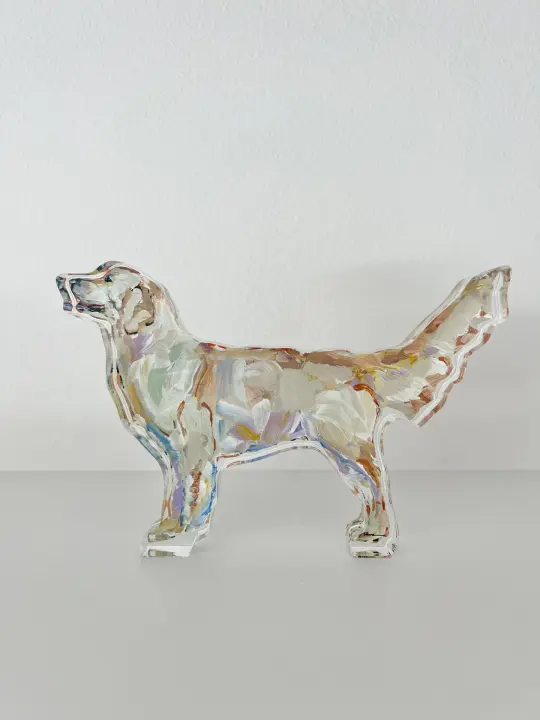 Golden Retriever Light Dog Acrylic