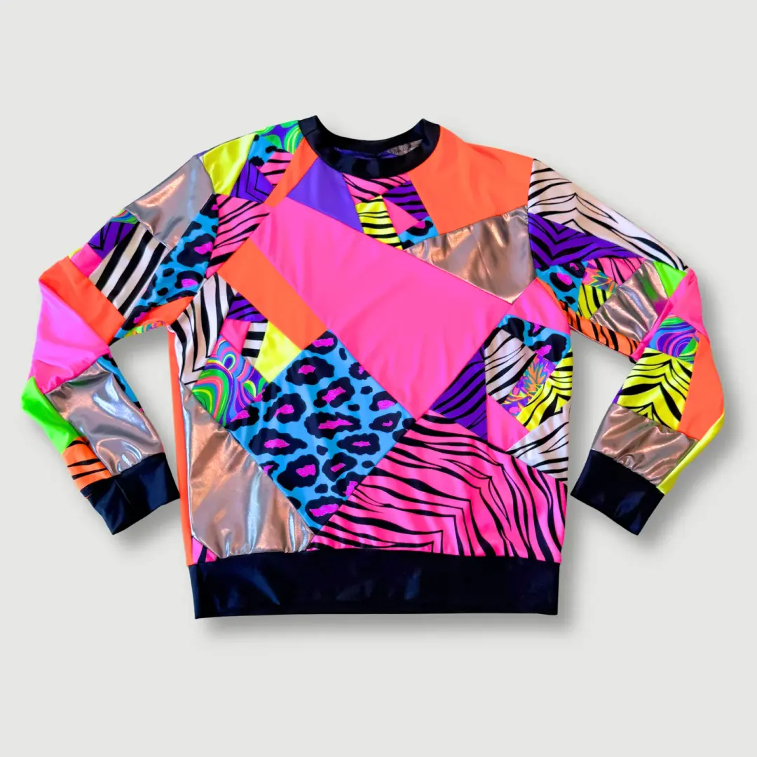 size medium - sample sale - neon sweatshirt
