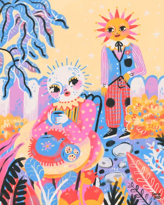 When The Moon Met The Sun - Print