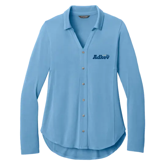 Adkev Employee LK5602 Port Authority Women’s Luxe Knit Button Tunic