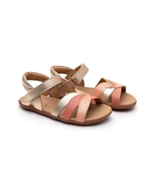 Petal Sandals - Metallic Salmon / Flamingo / Rosa Seco (Kids)