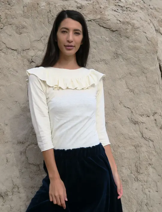Edwardian Simplicity Cropped Shirt