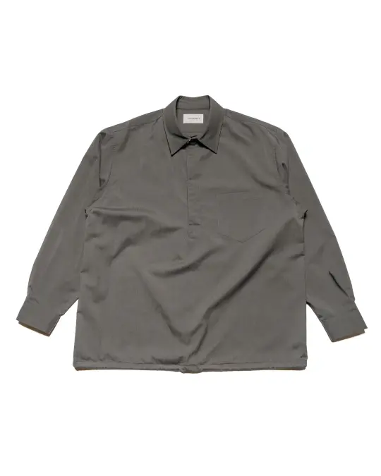 MARKAWARE Pullover Sport Shirt 2/80 Wool Typewriter Charcoal