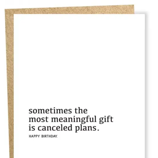 Meaningful Gift Birthday Card
