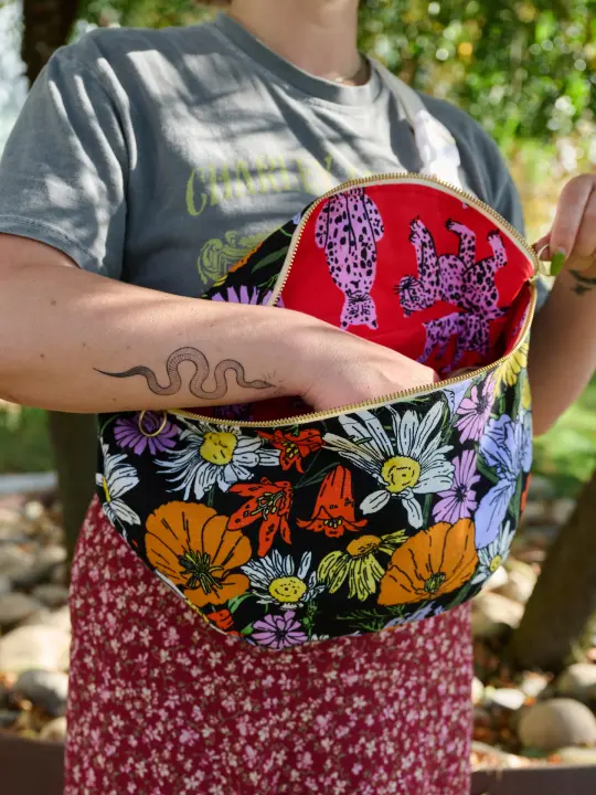 Mini Messenger Bag - Wildflowers