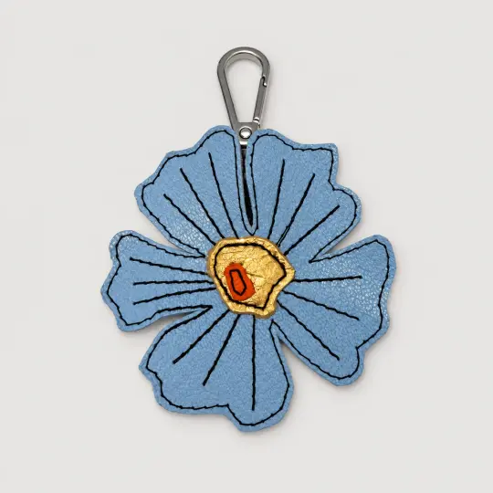the leather poppy bag charm 43-of-70