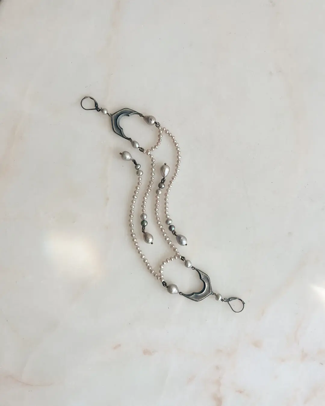 The Splitting Of A Cell Pt II //  Fresh Water Pearl Earrings