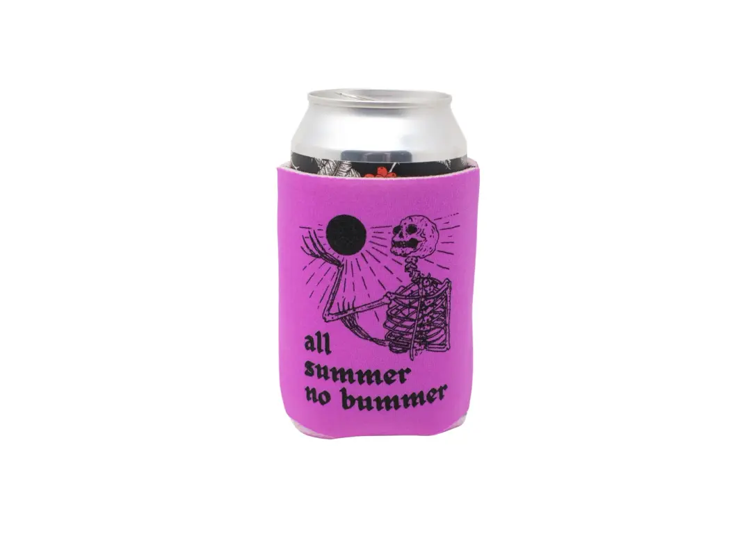 Purple Skeleton Can Holder