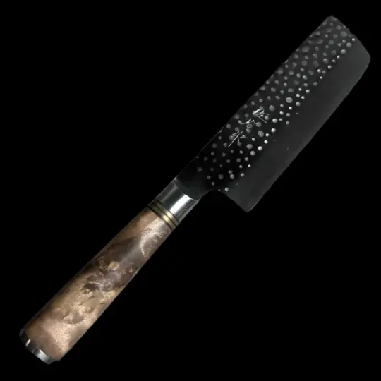 Takeshi Saji SG2 Tsuchime Nakiri with Chinese Quince Wood Handle