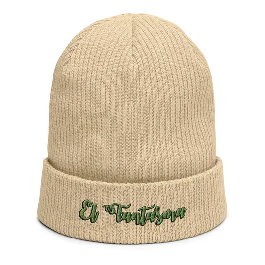El Fantasma Organic ribbed beanie | Available in Multiple Colors | Embroidered