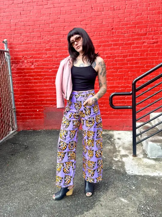 Skater Pant Cheetah Head
