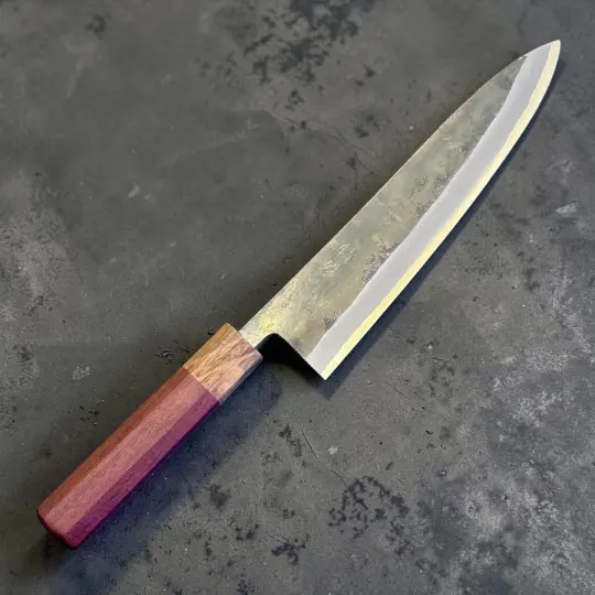 Tokushu Knife Rosewood Series White #2 Kurouchi 210mm Japanese Gyuto Knife