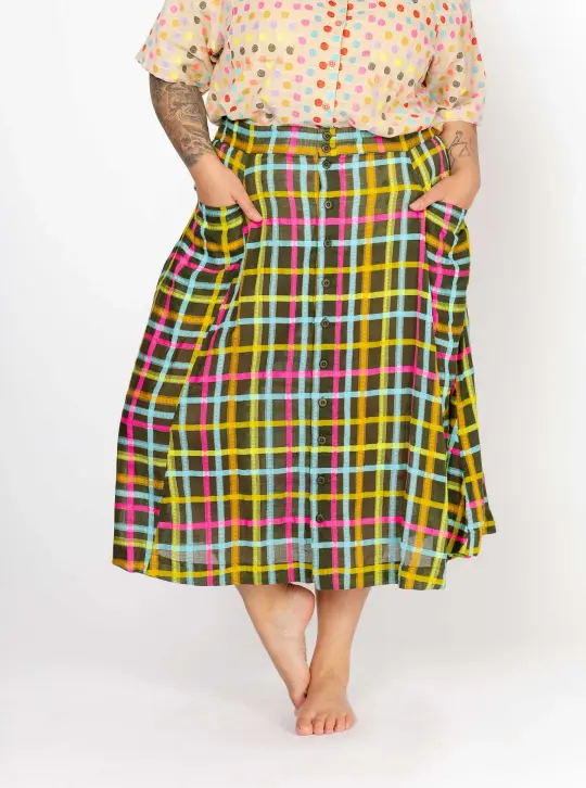 sample sale | gertie skirt juniper | XXS & XS