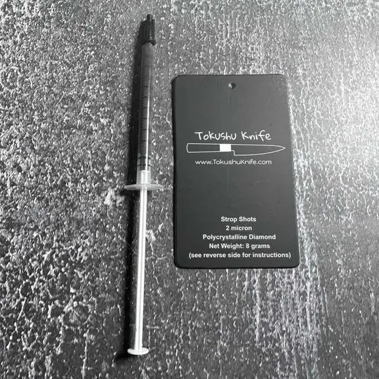 TOKUSHU KNIFE STROP SHOTS 2 Micron Premium Polycrystalline Abrasive