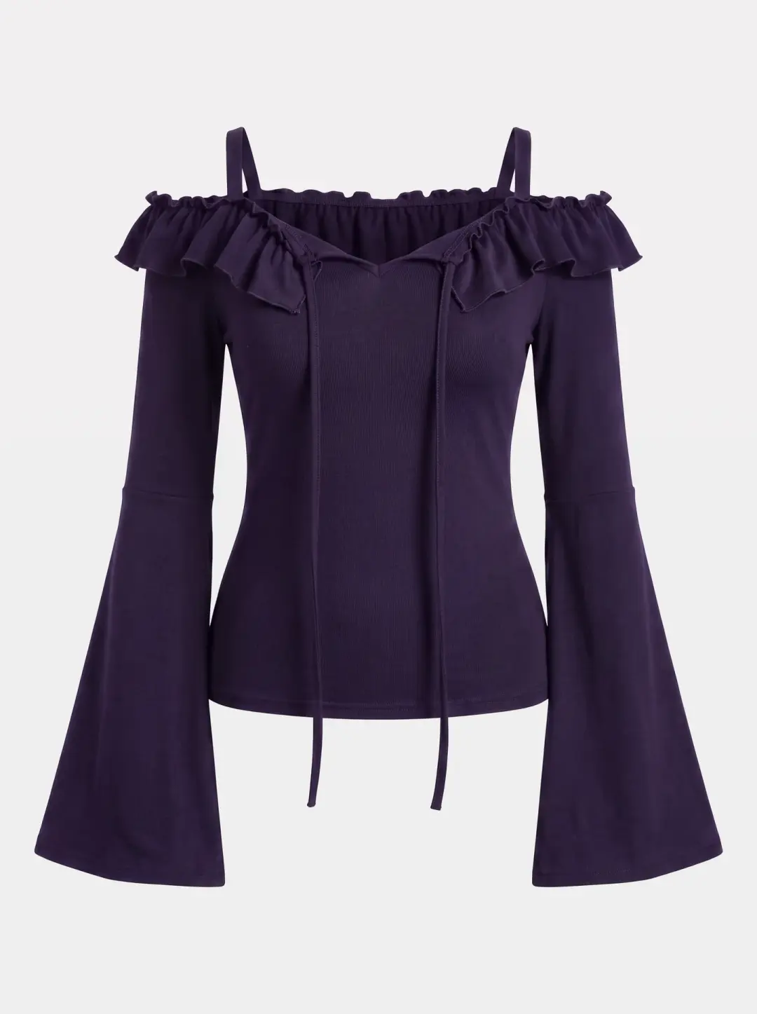 Fioletowa bluzka off shoulders Enchant