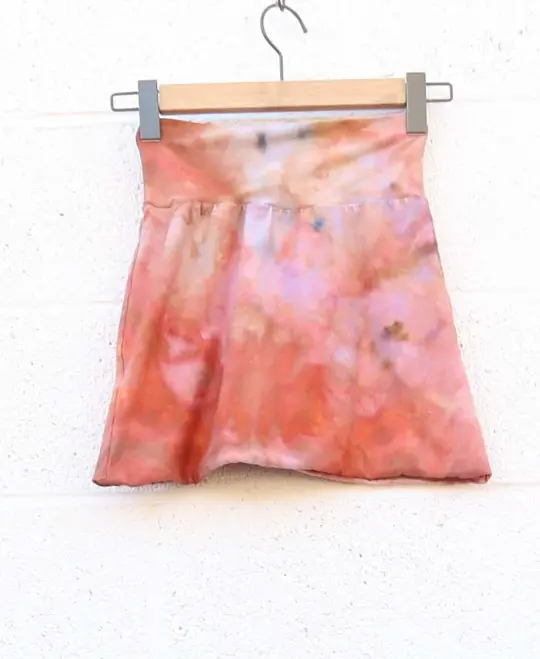 OOAK - Simplicity Mini Skirt / XXS / Stretch Cotton / Ice Dye (88)
