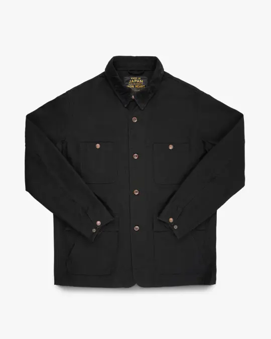 10oz Kurashikizome® Organic Cotton Duck Chore Jacket - Black