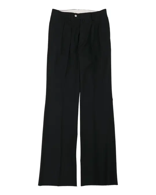 NEAT Wool Poplin Flare Black