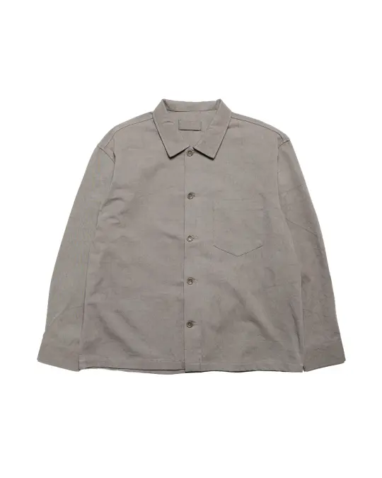 James Coward Travail Shirt Light Grey Drum Dyed Back Satin