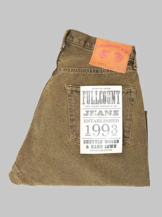 Fullcount 1137CA 13.7 Duke 3 Canvas Super Wide Straight Jeans