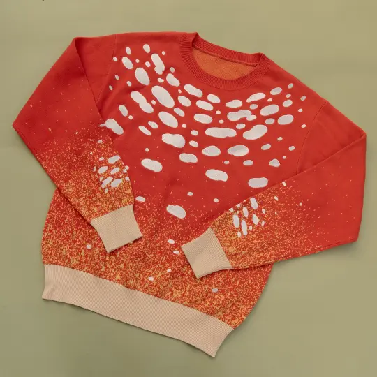 PREORDER [KNIT SWEATER] Amanita Mushroom