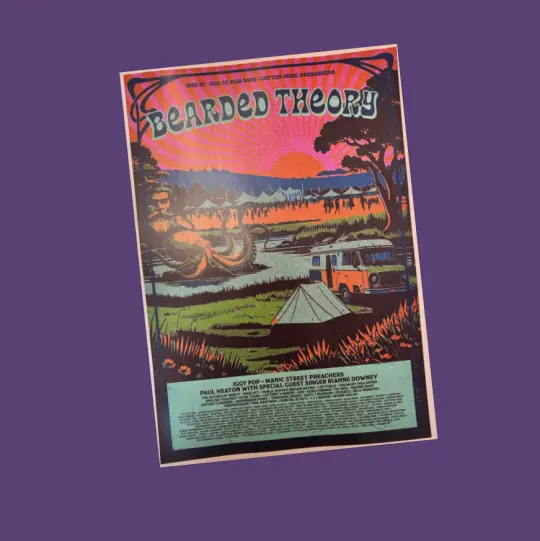 Bearded Theory 2025 commemorative poster