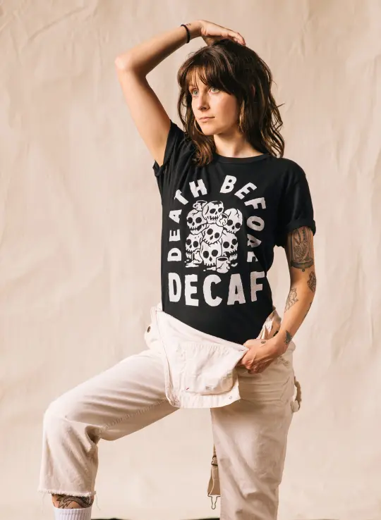 Death Before Decaf Tee