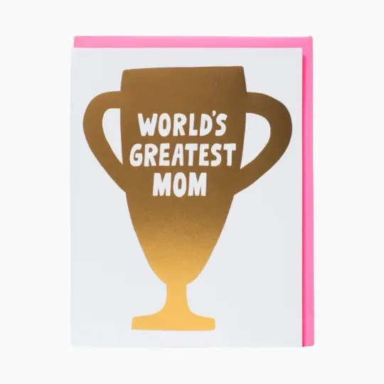 Mother's Day "World's Greatest Mom" Trophy Card