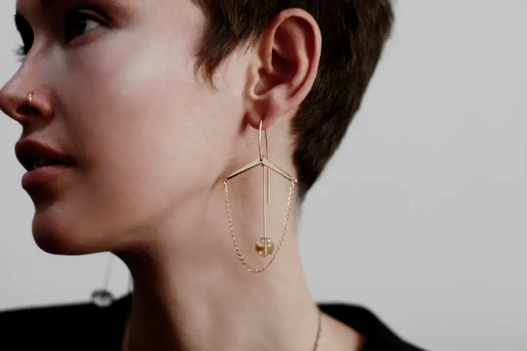Tick tock 2 single earring