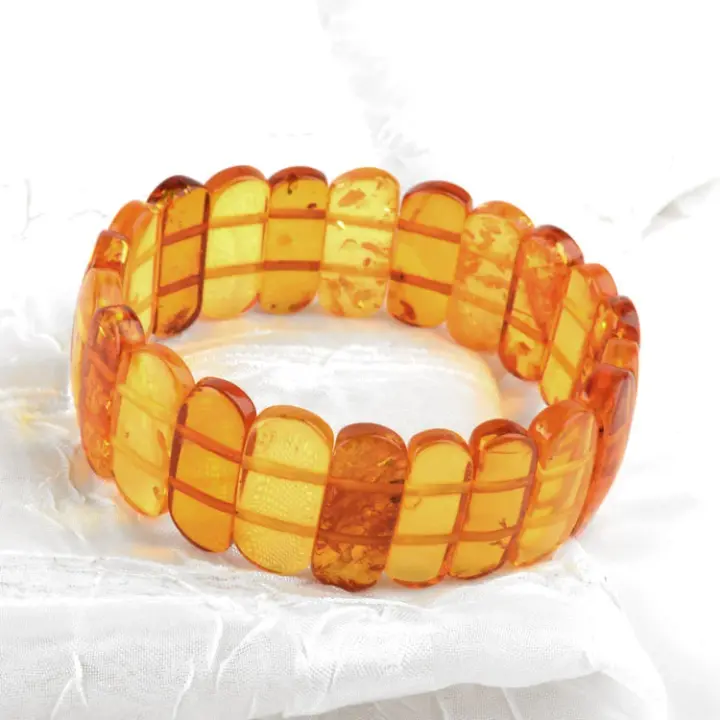 Glowing Amber Stretch Bracelet