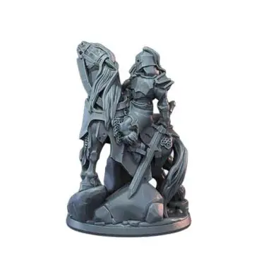 death knight mounted on hellhorse