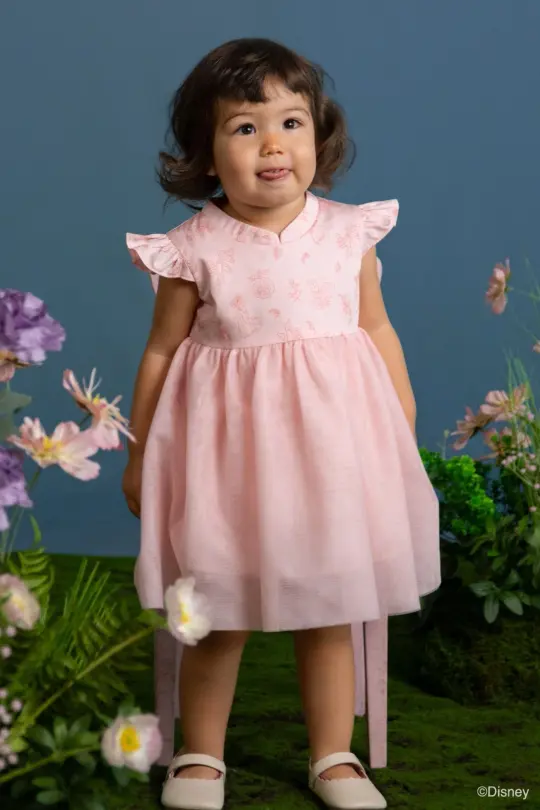 Flora Dress - Pink Floral Princess (6M left!)