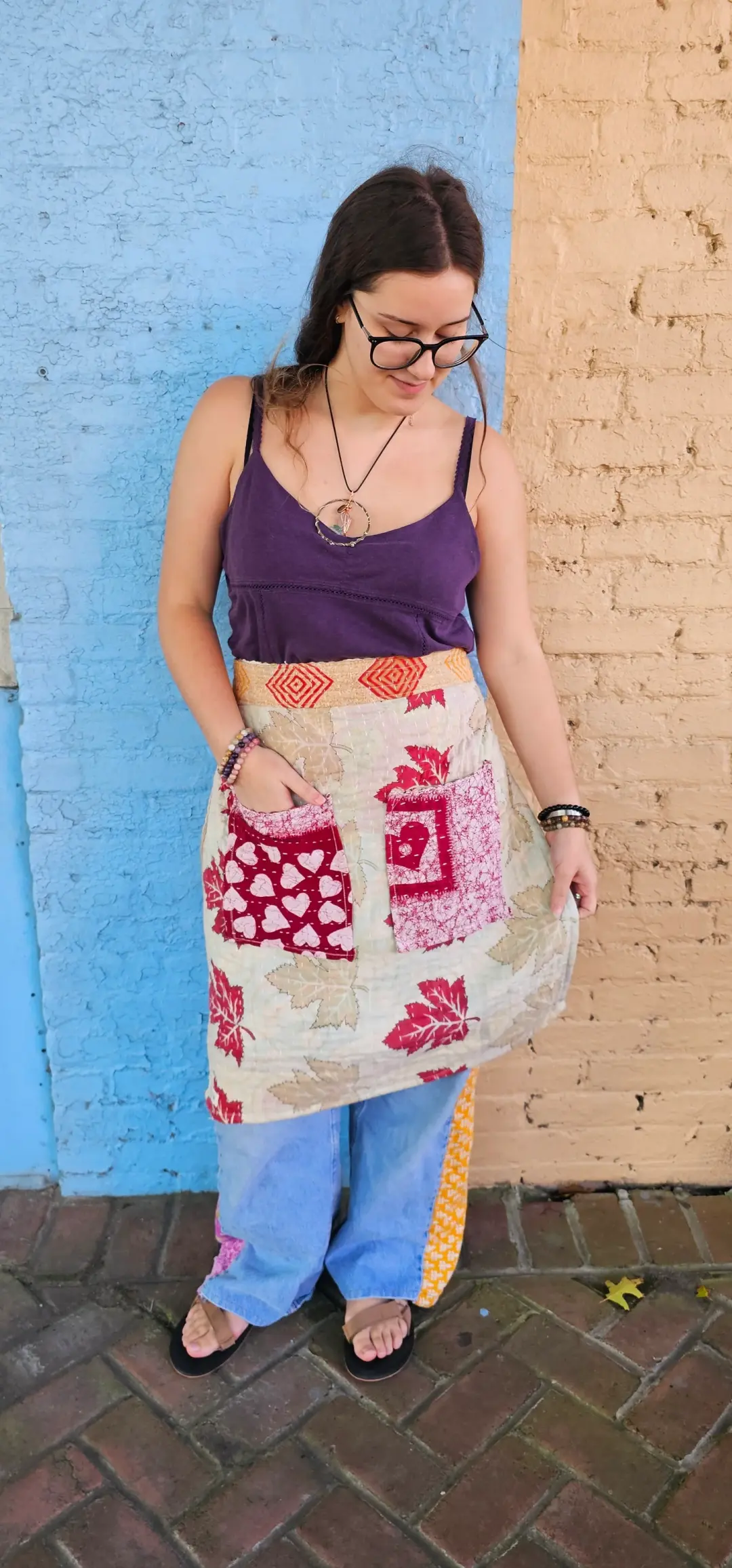 Kantha Waist Apron-1249