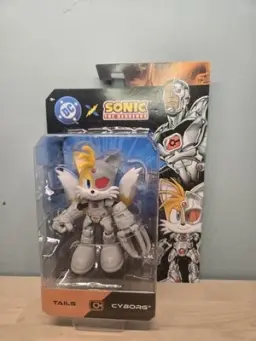 Jakks Pacific DC X Sonic the Hedgehog Tails and Cyborg 5" Action Figure Toy MIB